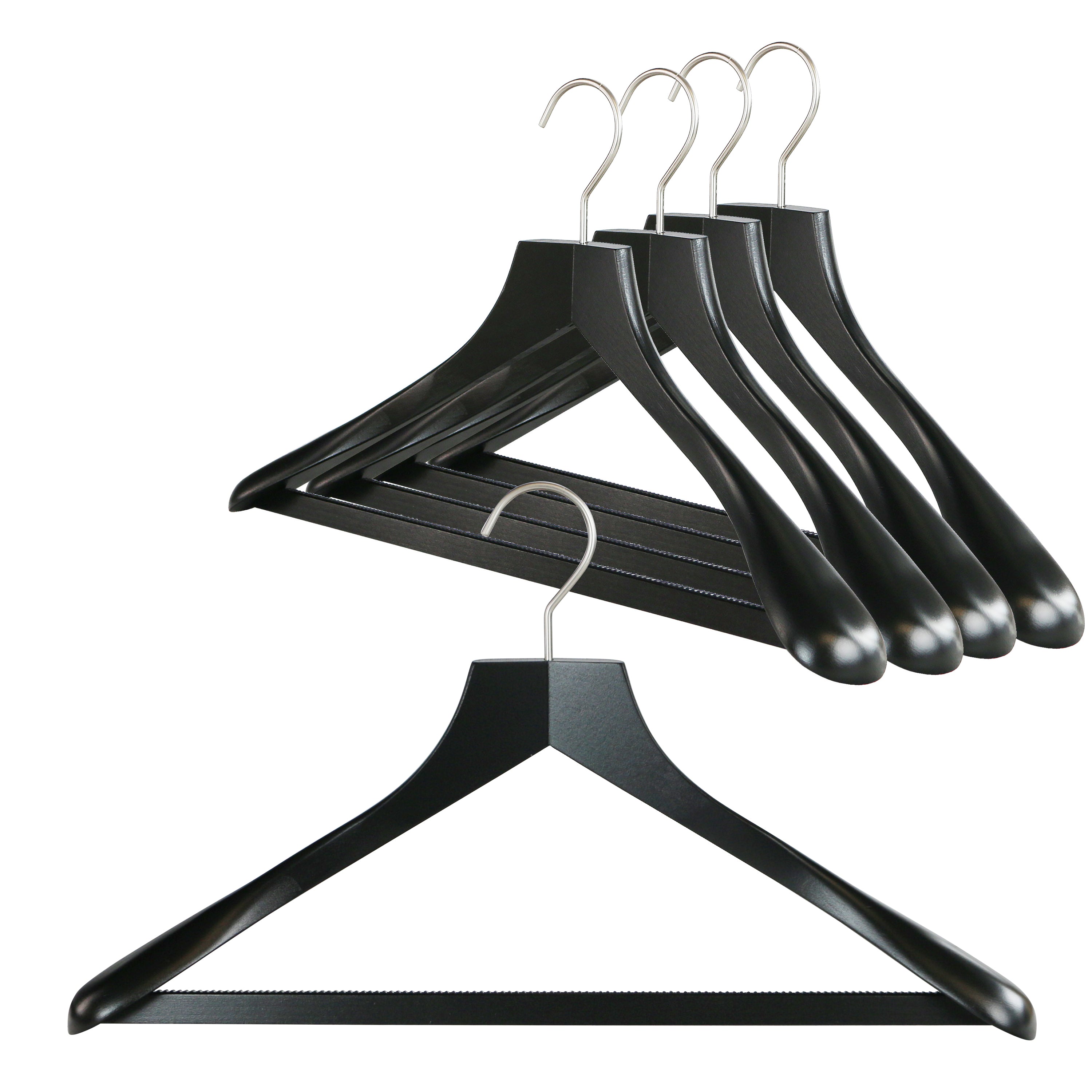 Ganpati Hangers Wooden Suit Hangers with Bar to Keep Pants Straight Crease  Free, Swivel Hook, Pack of 6 : Amazon.in: Home & Kitchen